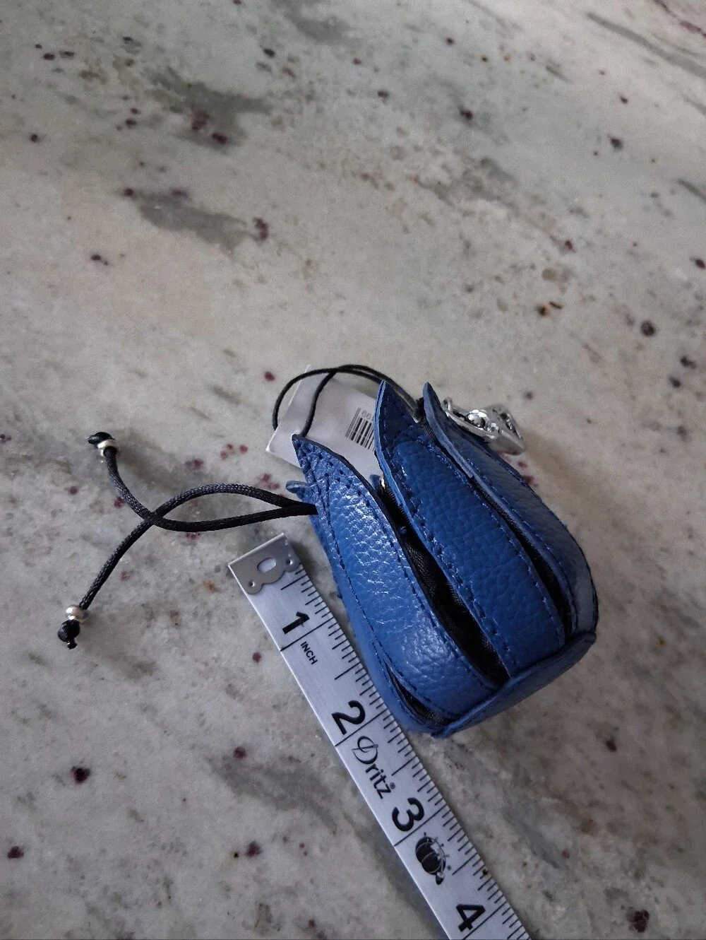 Bylin My Little Tulip Keyhanger Coin Purse Keychain Leather Cobalt Blue